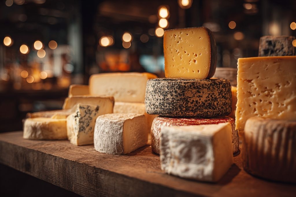 Fromages AOP assortis à la Fromagerie Graindorge de Paris